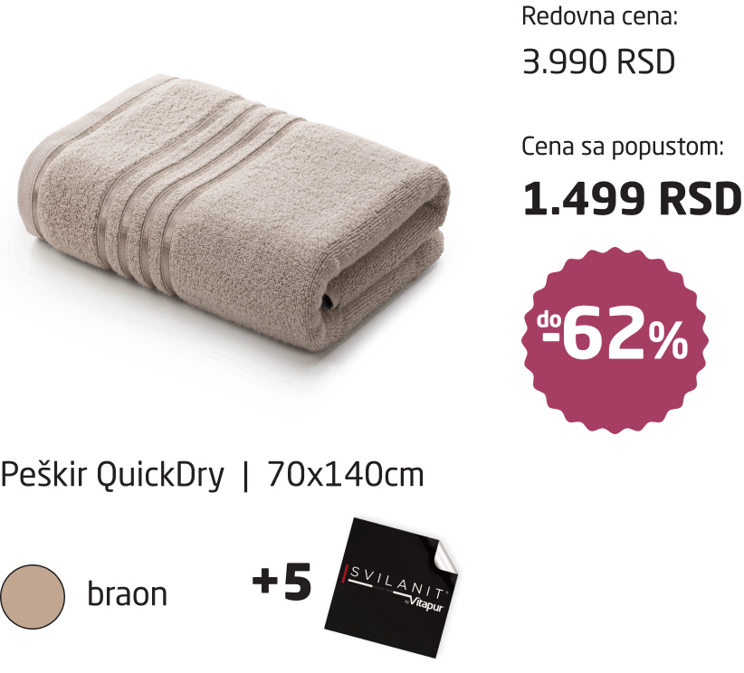 Braon Peškir QuickDry 70x140cm